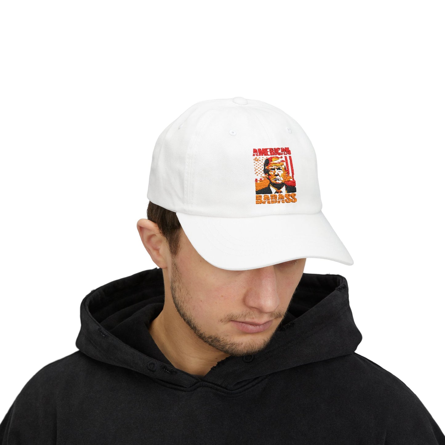 Trump American Badass Cap - Donald Trump 2024 American President Cap, President Trump Cap, Trump USA Gift 2024 Cap, Trendy Political Cap, MAGA Plus Size Cap, Trump Takes America Back Cap