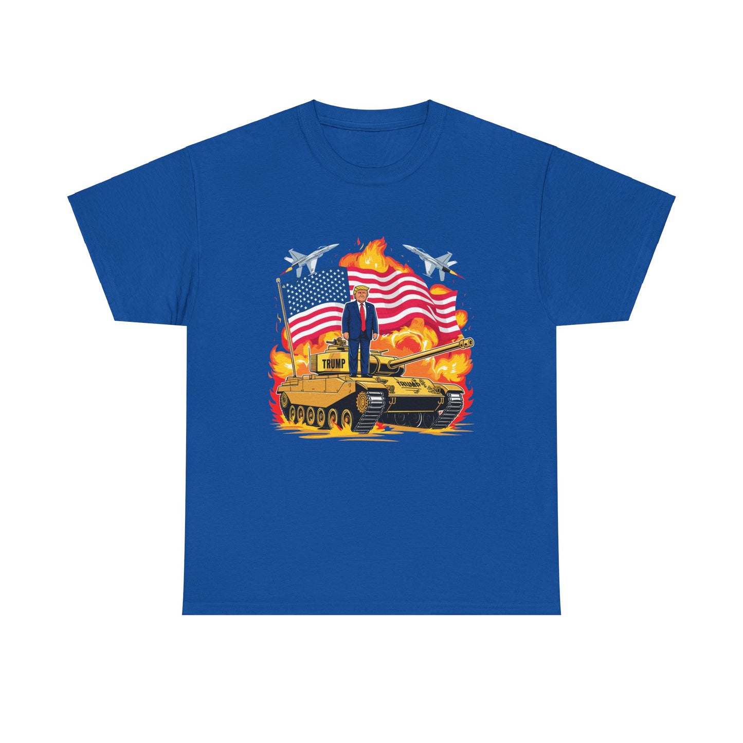 Donald J. Trump on Armored Vehicle - Bold Graphic Tee for Proud Supporters and Patriots, Trump For President 2024, Pro America Shirt