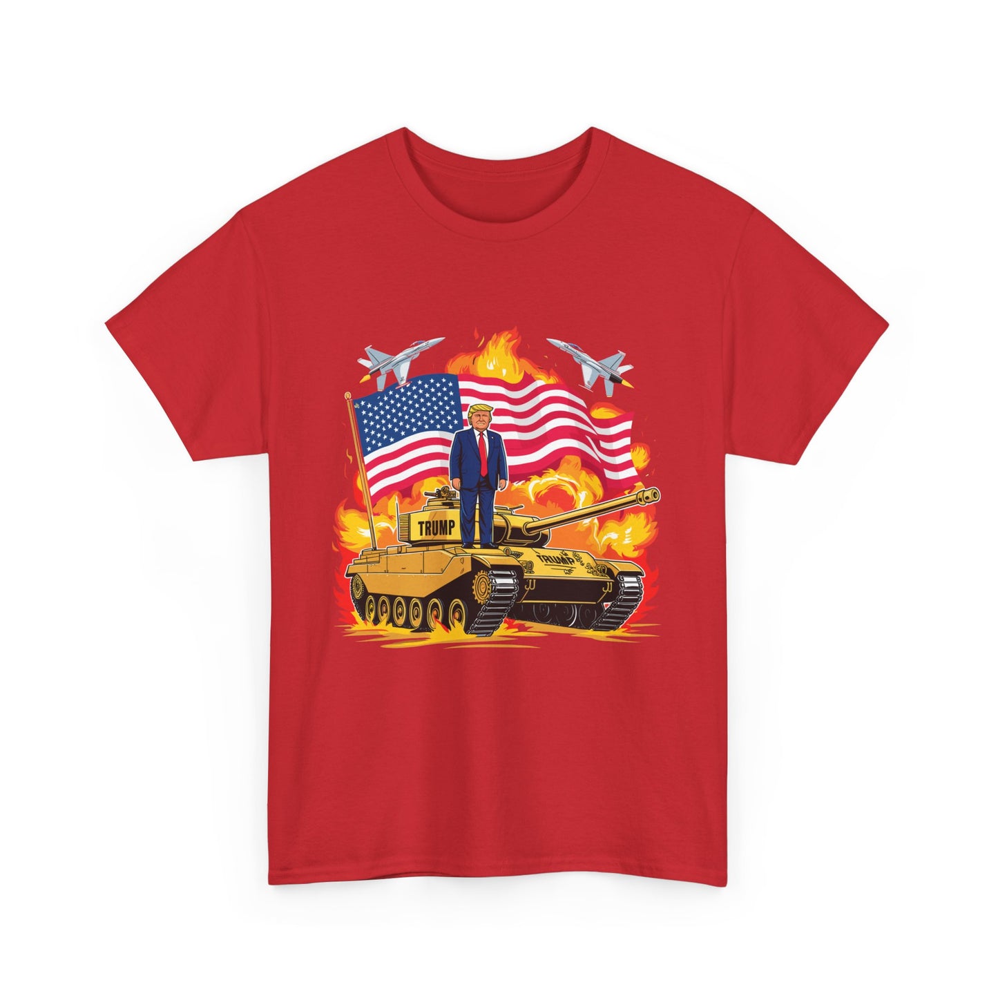 Donald J. Trump on Armored Vehicle - Bold Graphic Tee for Proud Supporters and Patriots, Trump For President 2024, Pro America Shirt