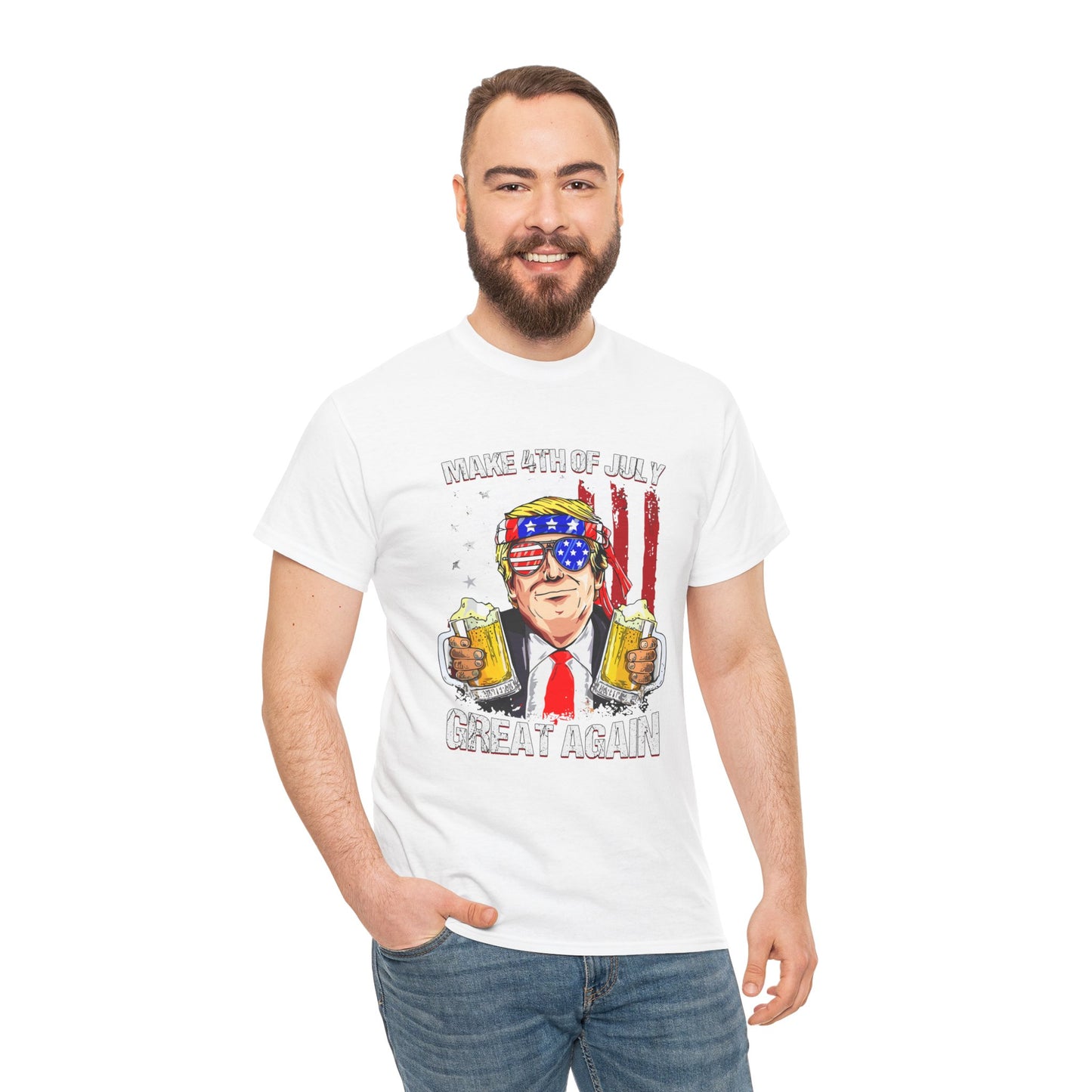 Trump Make 4th July Great Again, President Election Tee, Pro America Shirt, Trump For President Tee, President Donald Trump 2024 Shirt