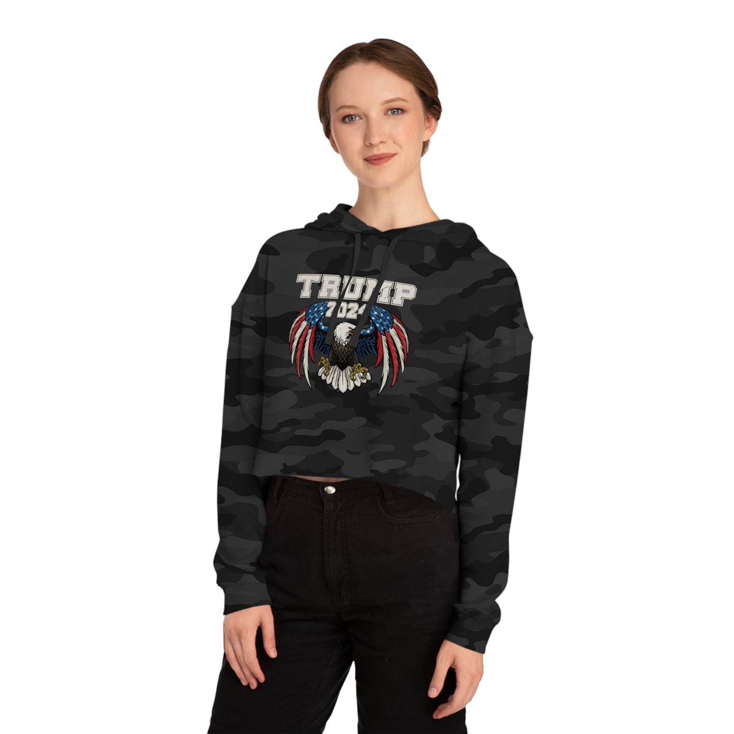 Trump Eagle Hoodie - Trump for President 2024 Hoodie, 2024 Presidential Election Gear, USA Made Hoodie, American Pride Hoodie, Support Trump 2024 Hoodie,