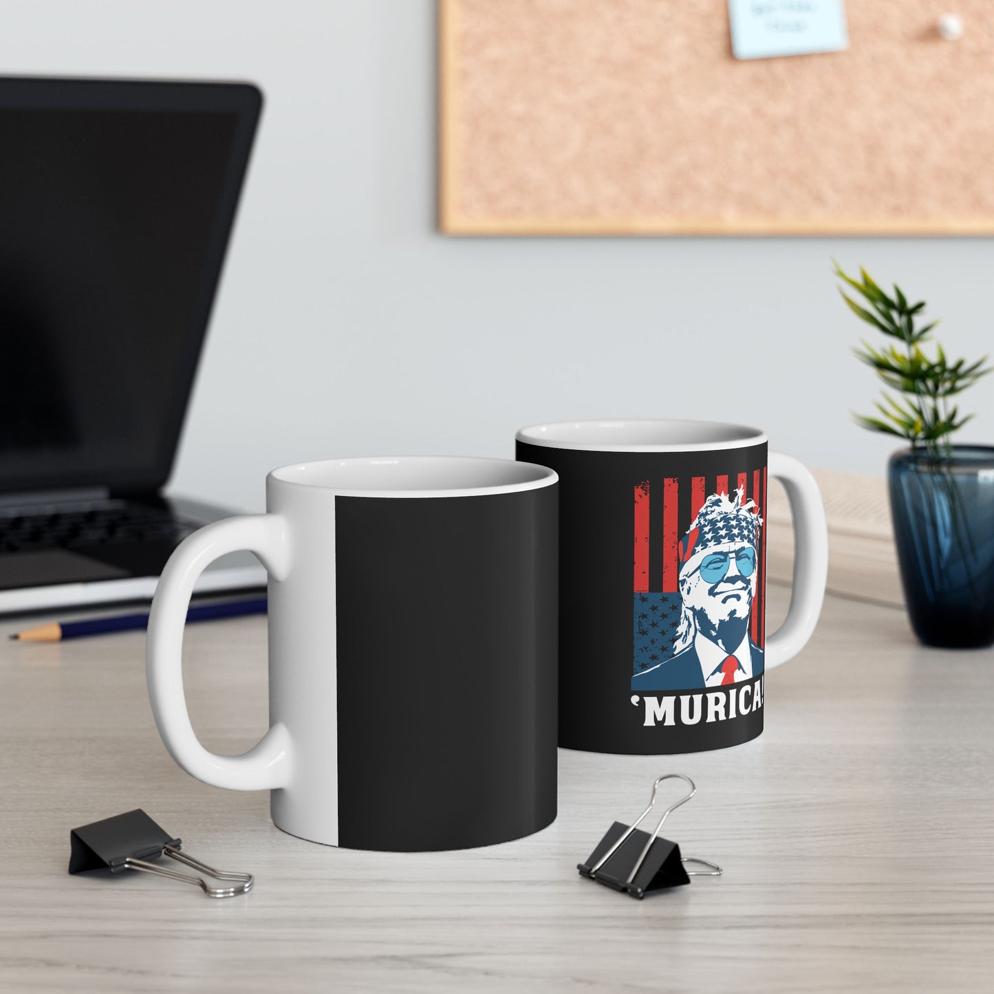 Trump ‘Murica’ Mug, Trump 45 47 Ceramic Mug, Trump 2024, Trump 45/47 MAGA Legacy, 45 47 American President, Trump For President 2024