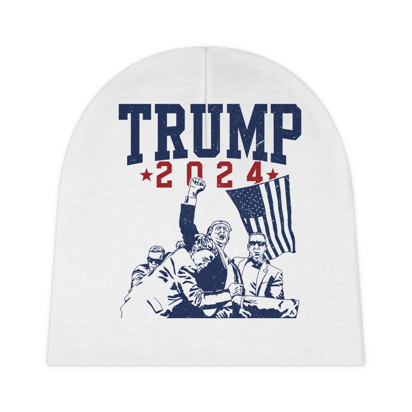 Donald Trump 2024 American President Baby Beanie - Politics Gifts Beanie, MAGA Plus Size Beanie, American Dream 2024 Beanie, Trendy Political Beanie