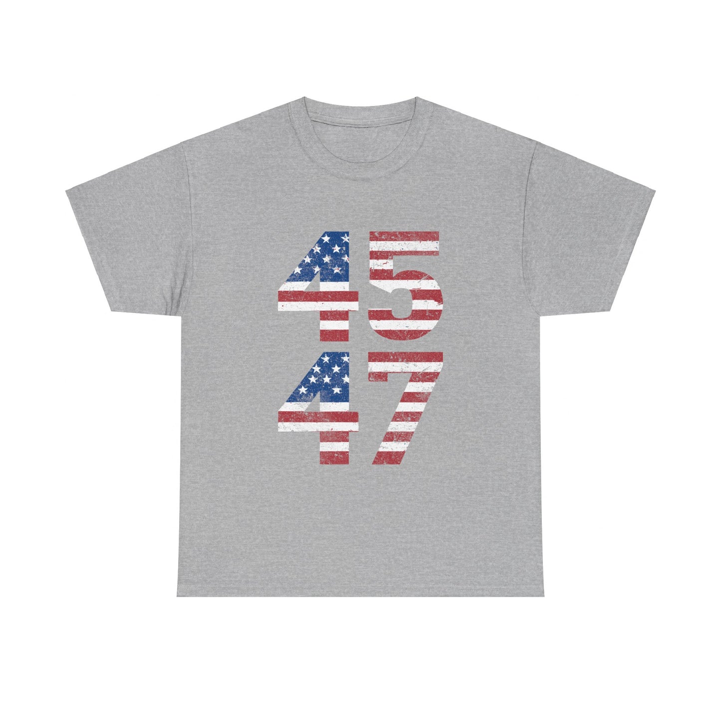 45 47 Trump 2024 Vintage T-Shirt, Classic Fit, Crew Neck Tee, President Election Tee, Patriotic Gift For Election, US President Election Campaign Gift