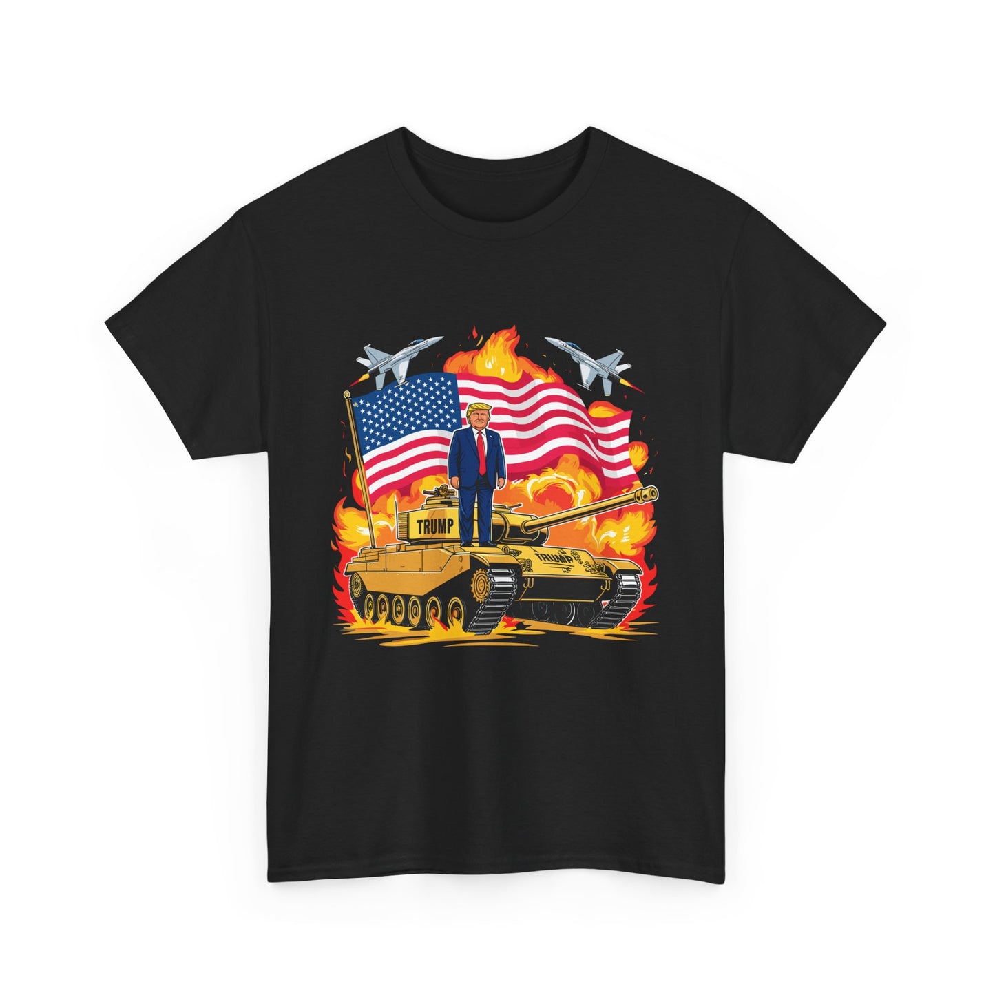 Donald J. Trump on Armored Vehicle - Bold Graphic Tee for Proud Supporters and Patriots, Trump For President 2024, Pro America Shirt