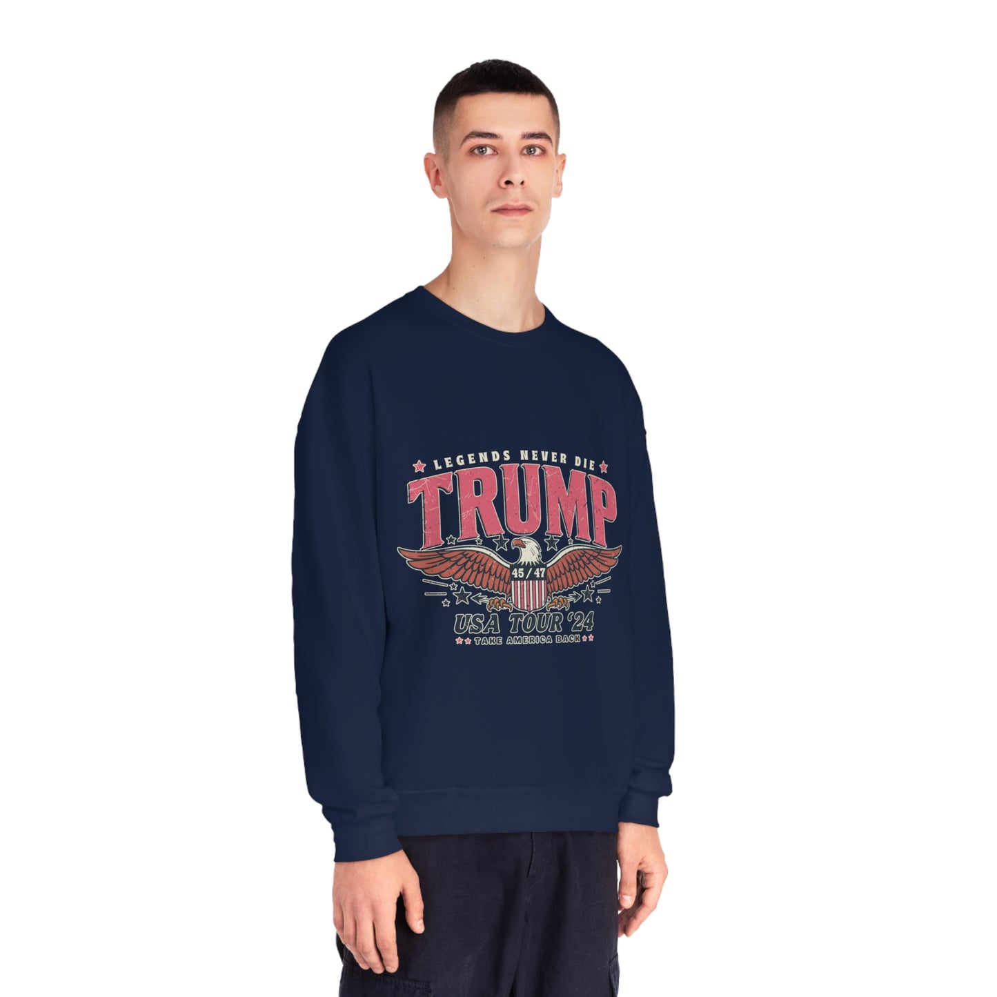 Trump for President 2024 Sweatshirt - Pro Trump 2024 sweatshirt, Pro American sweatshirt, Trump makes America great again