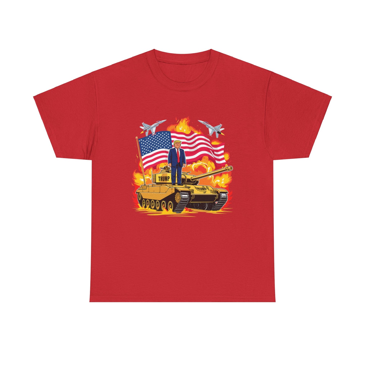 Donald J. Trump on Armored Vehicle - Bold Graphic Tee for Proud Supporters and Patriots, Trump For President 2024, Pro America Shirt