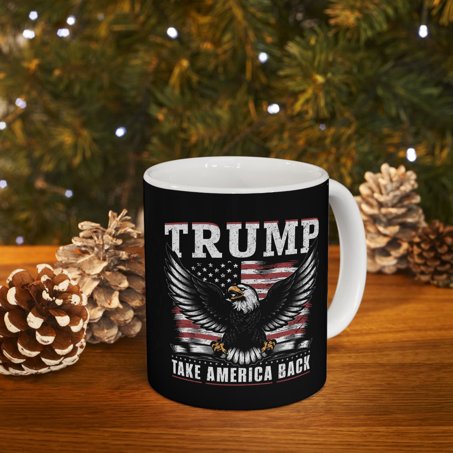 Trump 45 47 Ceramic Mug, Trump 2024, Trump 45/47 MAGA Legacy, 45 47 American President, Trump For President 2024