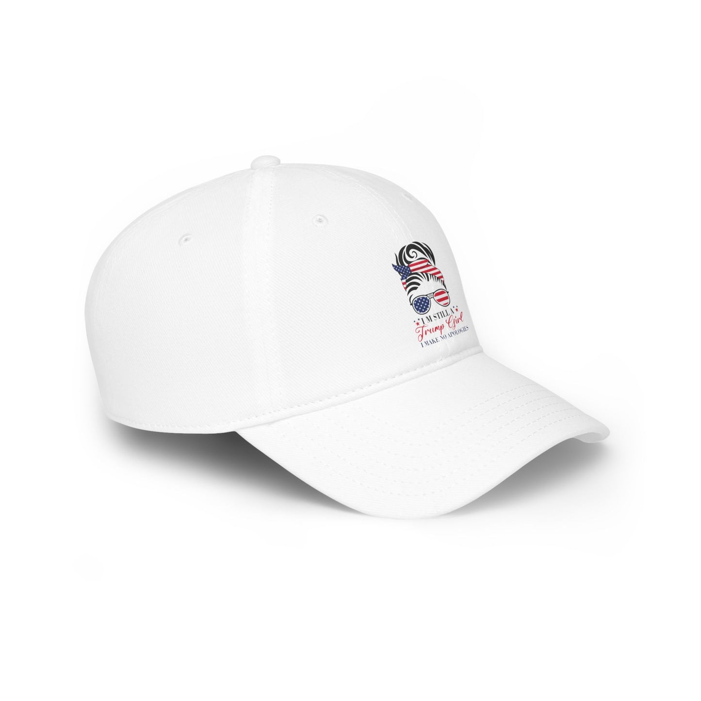 Trump Girl Low Profile Baseball Cap - Trump 2024 Hat Stylish and Patriotic Hat for Supporters, Trump Maga Hat, Trump Vance Hat