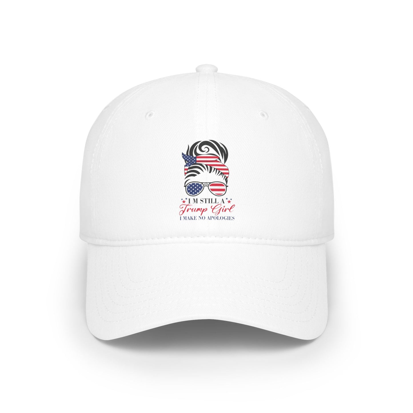 Trump Girl Low Profile Baseball Cap - Trump 2024 Hat Stylish and Patriotic Hat for Supporters, Trump Maga Hat, Trump Vance Hat