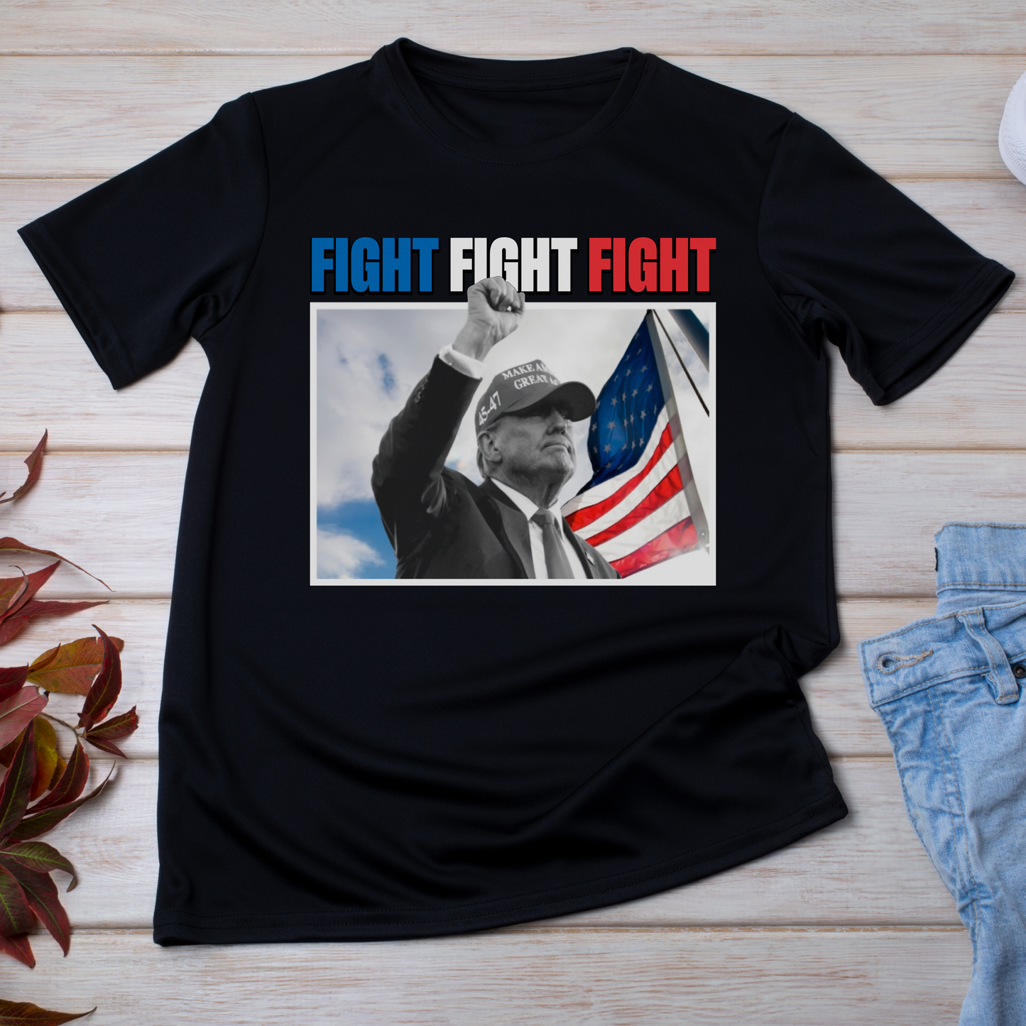 Trump "Fight Fight Fight" T-Shirt, Graphic Tees