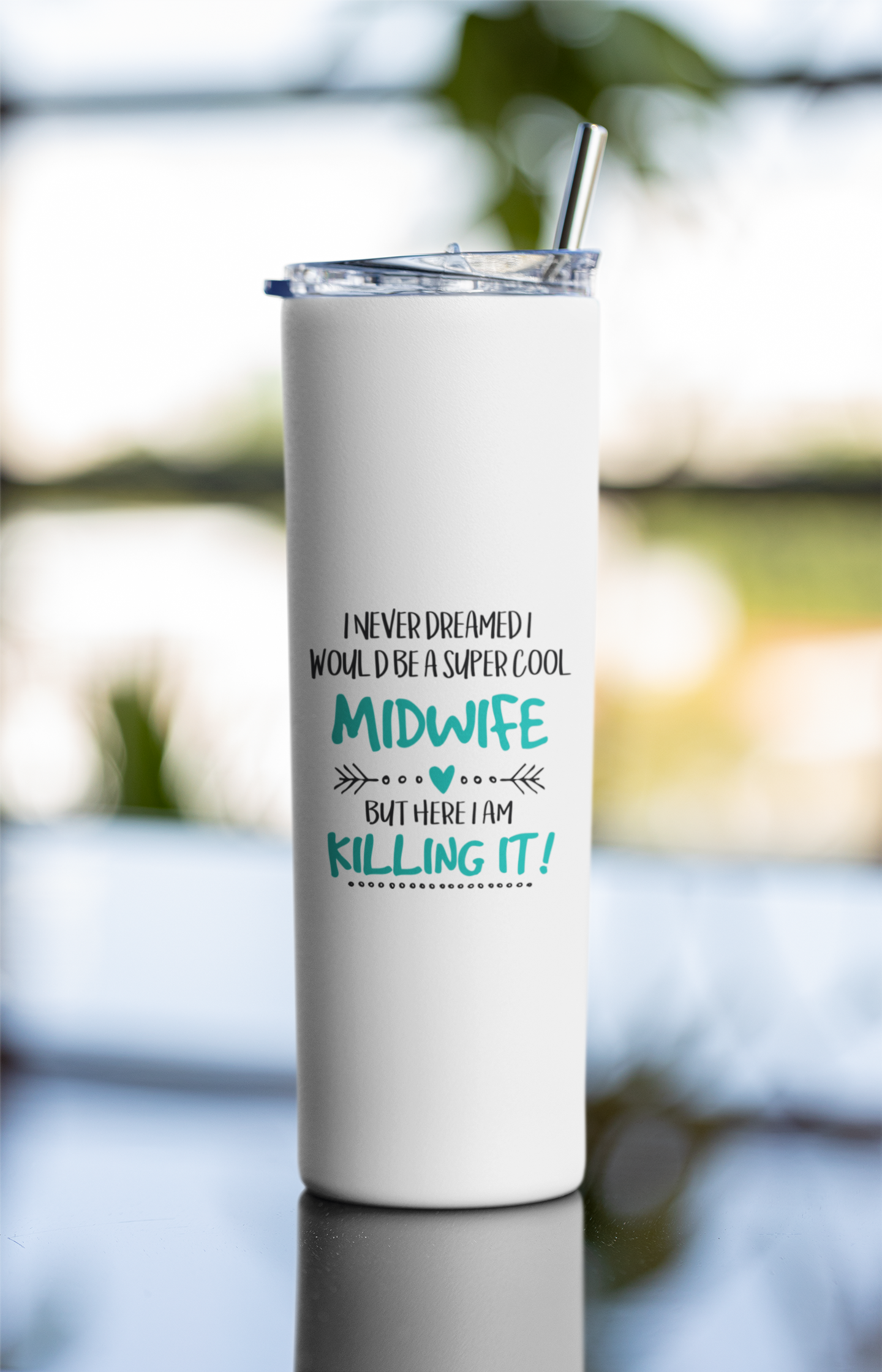 Personalized 20oz Midwife Tumbler, Funny Quote Coffee Mug, Custom Sip Maker Gift for Midwives, Appreciation Drinkware.