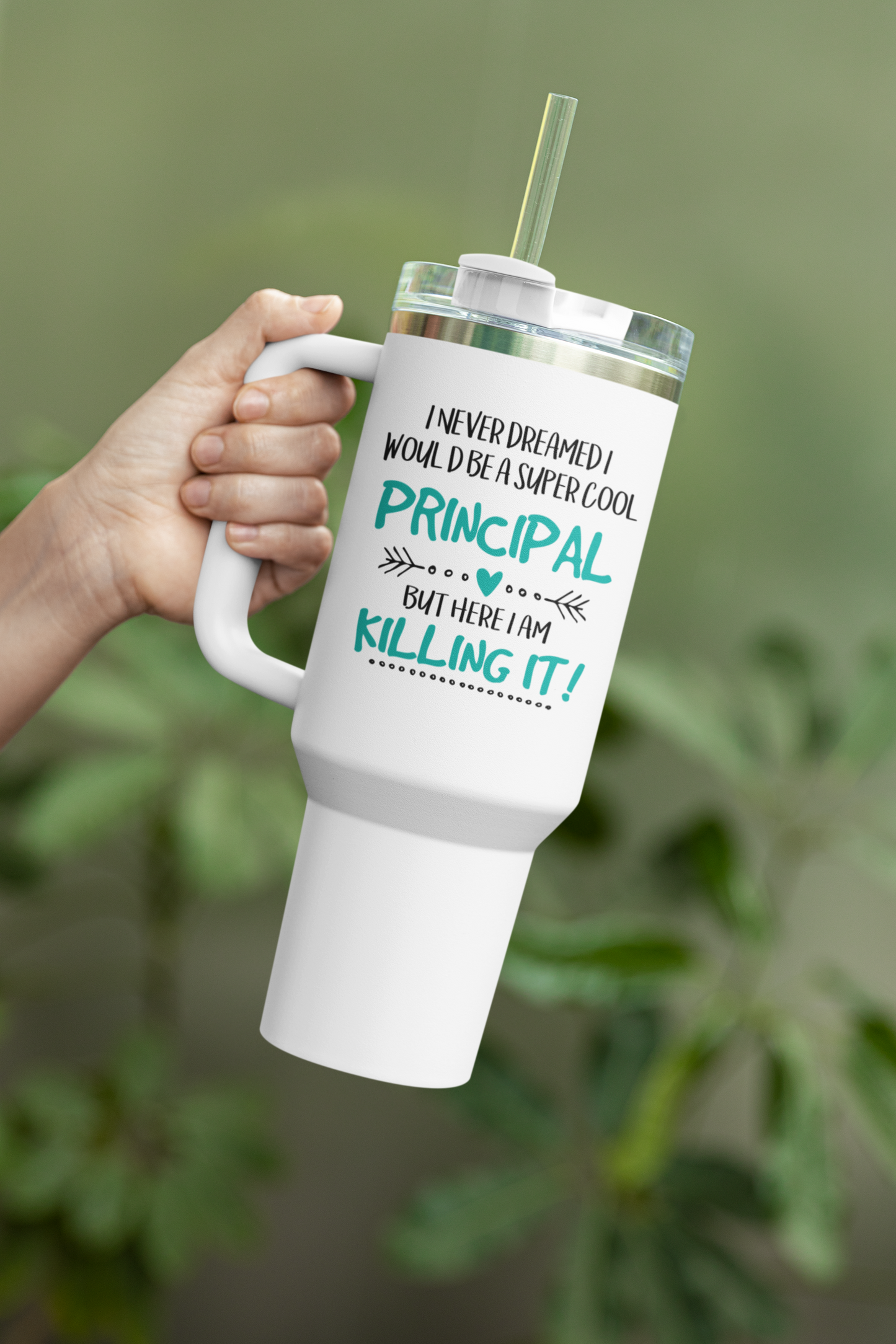 Principal Travel Mug, Custom Principal 20oz Mug 2 Gift , Trendy Educator Drinkware, Funny School Mug for teachers.
