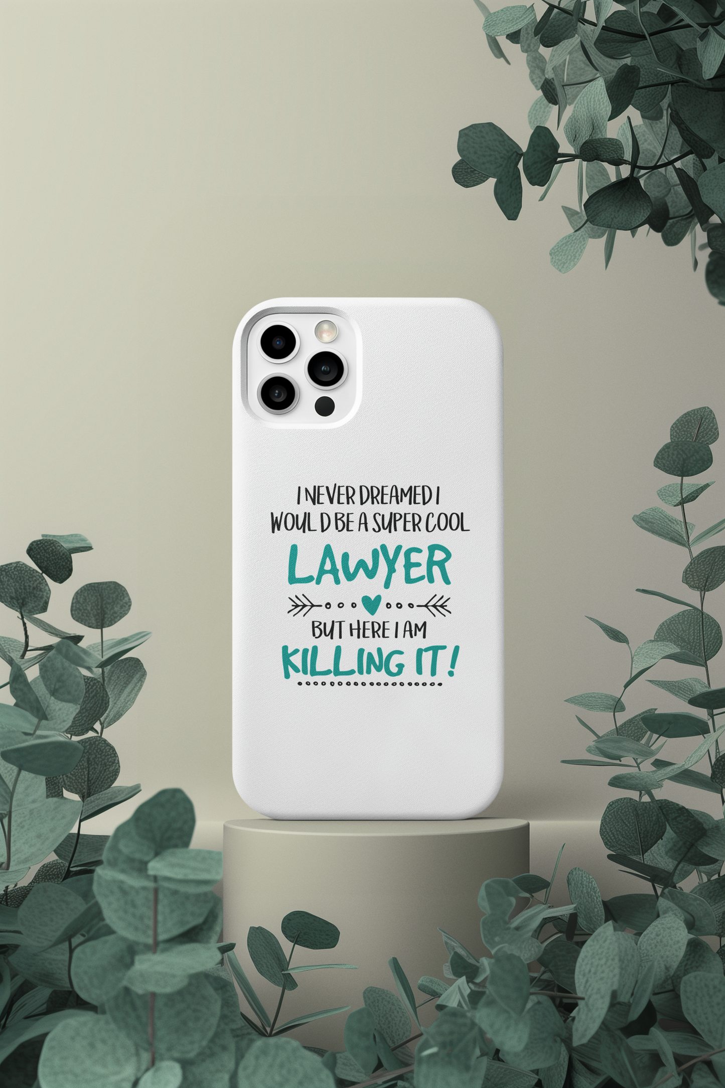 Personalized Legal Profession Phone Case, Lawyer Quote Phone Skin, Unique Gift Idea For Lawyers, Trendy Legal Phone Quote Accessory