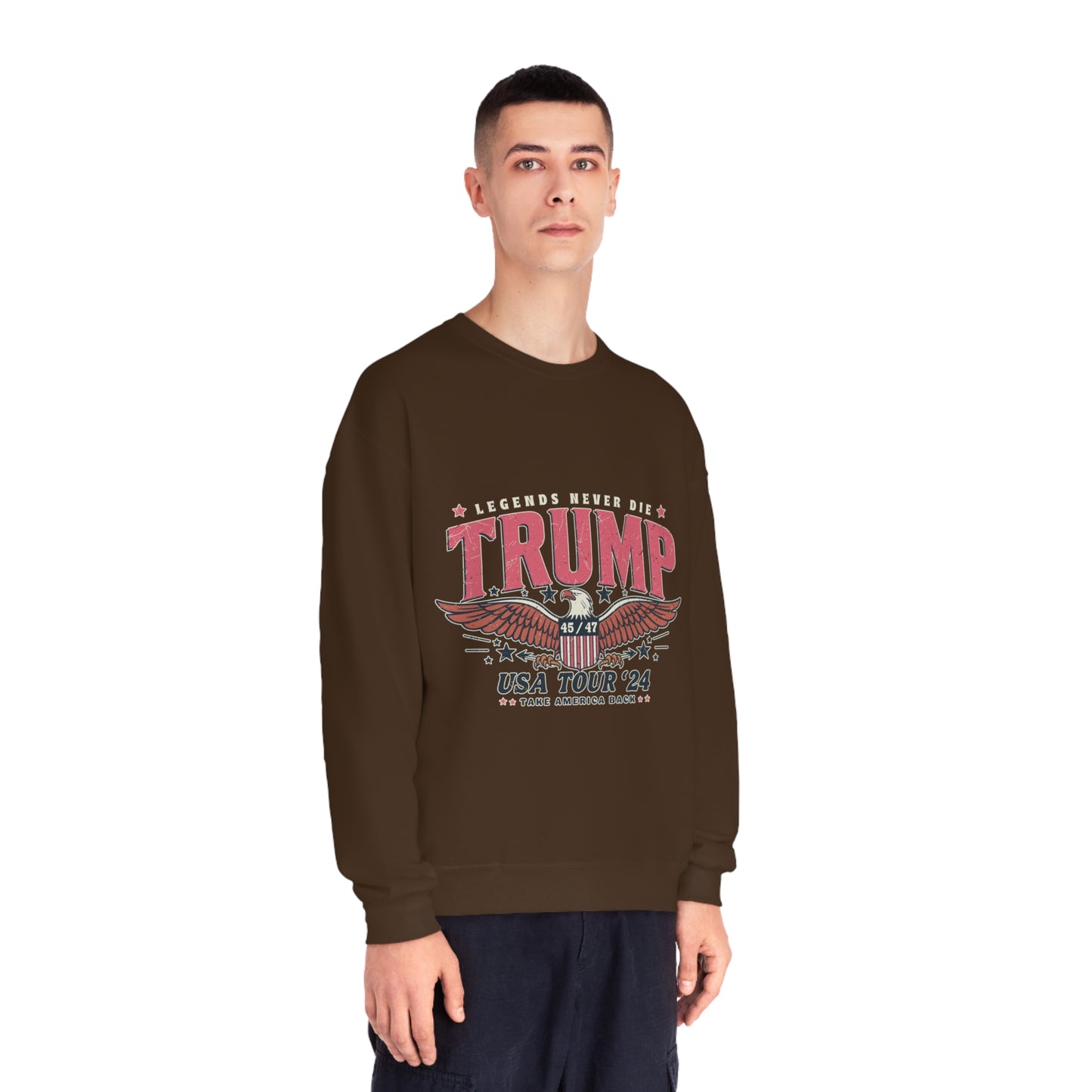 Trump for President 2024 Sweatshirt - Pro Trump 2024 sweatshirt, Pro American sweatshirt, Trump makes America great again