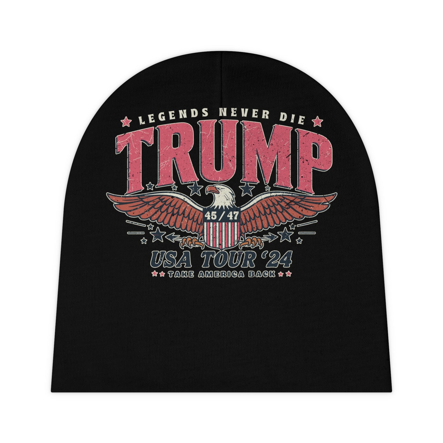 Legends never die - Trump 2024 Beanie, Donald Trump 2024 American President Beanie, President Trump Beanie, Trump USA Gift 2024 Beanie, Republican Beanie, MAGA Plus Size Beanie