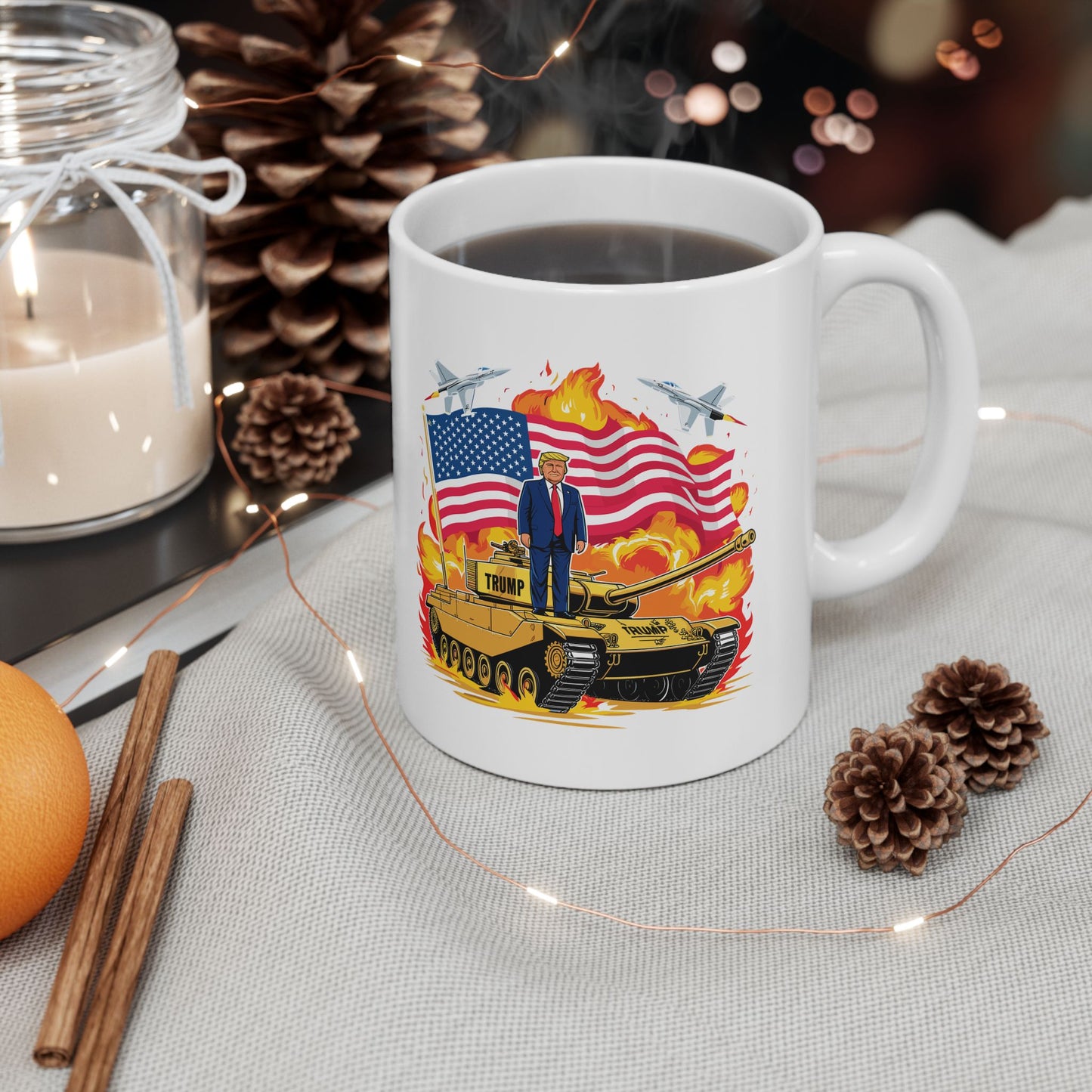 Trump 45 47 Ceramic Mug, Trump 2024, Trump 45/47 MAGA Legacy, 45 47 American President, Trump For President 2024