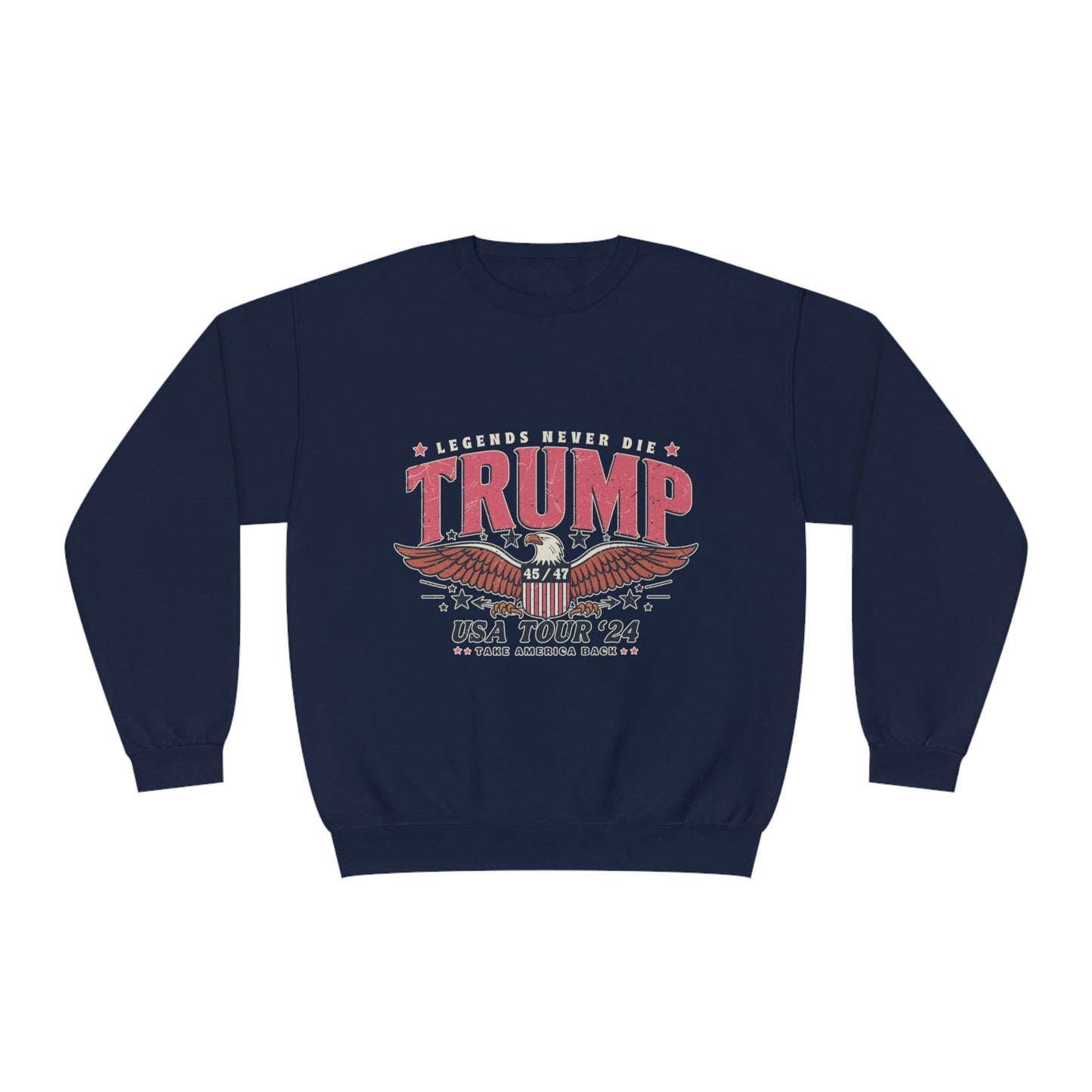 Trump for President 2024 Sweatshirt - Pro Trump 2024 sweatshirt, Pro American sweatshirt, Trump makes America great again