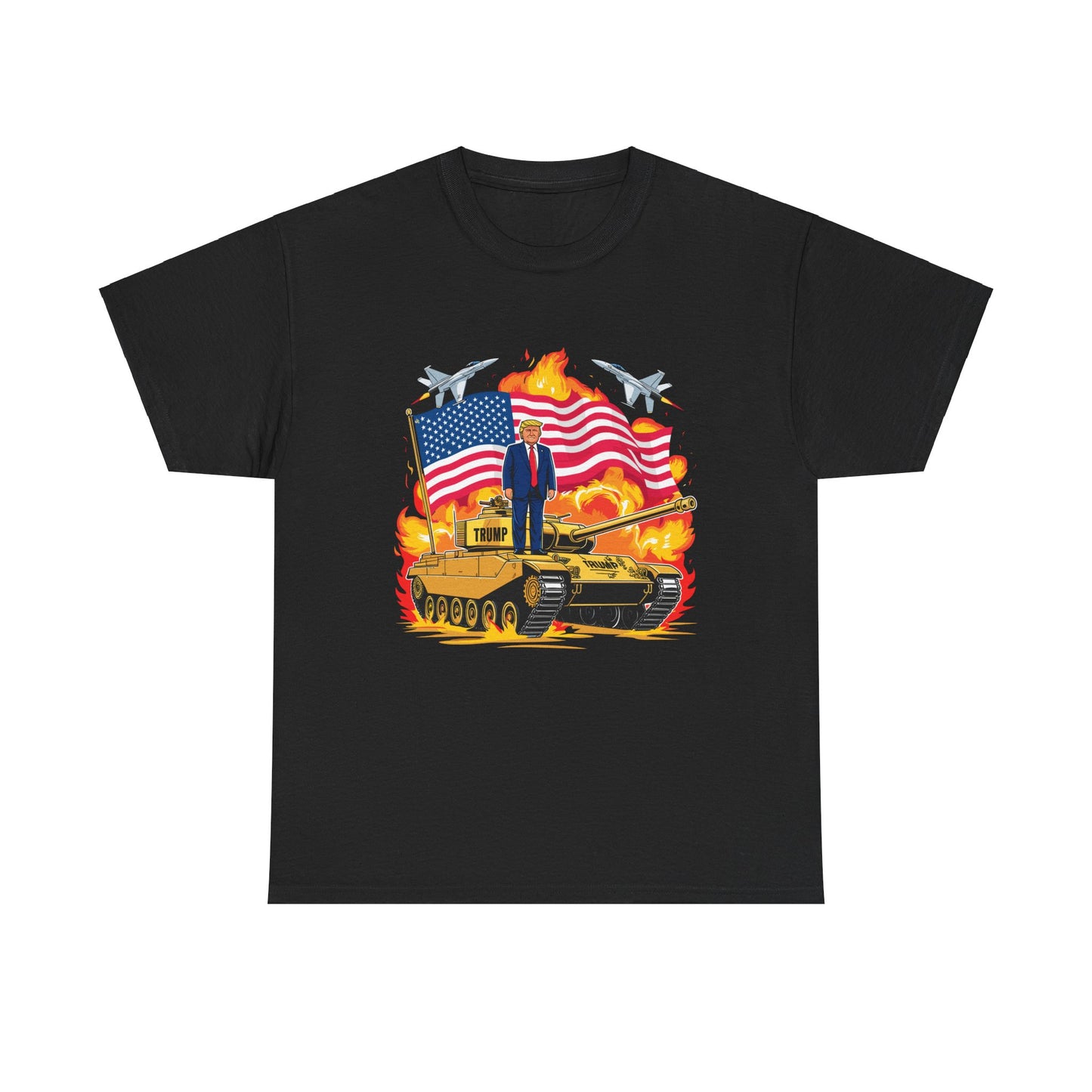 Donald J. Trump on Armored Vehicle - Bold Graphic Tee for Proud Supporters and Patriots, Trump For President 2024, Pro America Shirt
