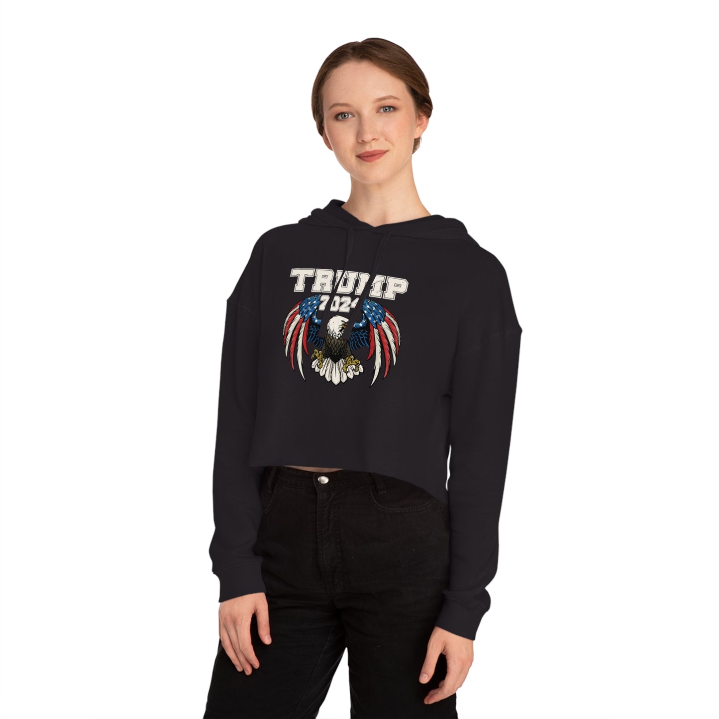 Trump Eagle Hoodie - Trump for President 2024 Hoodie, 2024 Presidential Election Gear, USA Made Hoodie, American Pride Hoodie, Support Trump 2024 Hoodie,