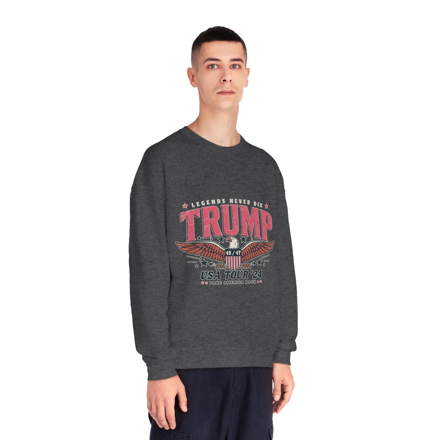 Trump for President 2024 Sweatshirt - Pro Trump 2024 sweatshirt, Pro American sweatshirt, Trump makes America great again