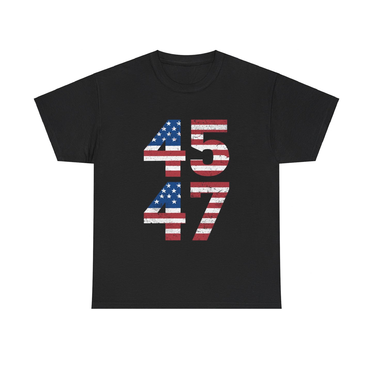 45 47 Trump 2024 Vintage T-Shirt, Classic Fit, Crew Neck Tee, President Election Tee, Patriotic Gift For Election, US President Election Campaign Gift
