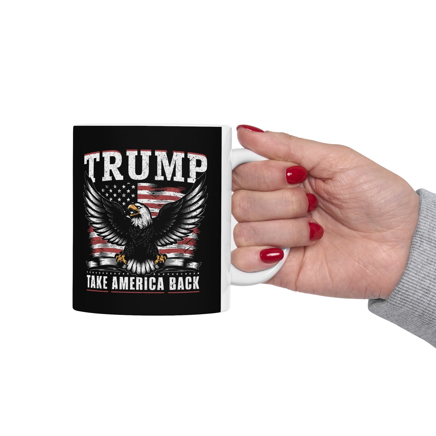 Trump 45 47 Ceramic Mug, Trump 2024, Trump 45/47 MAGA Legacy, 45 47 American President, Trump For President 2024