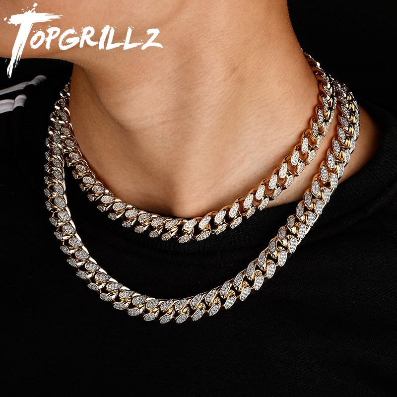 Men’s Cuban Star Necklace – Hip-Hop Zircon Chain