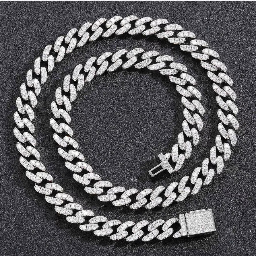 Zircon Cuban Necklace – Stylish & Sparkly Jewelry for Men & Women