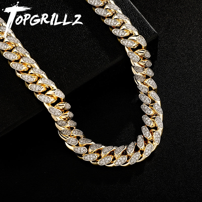 Men’s Cuban Star Necklace – Hip-Hop Zircon Chain
