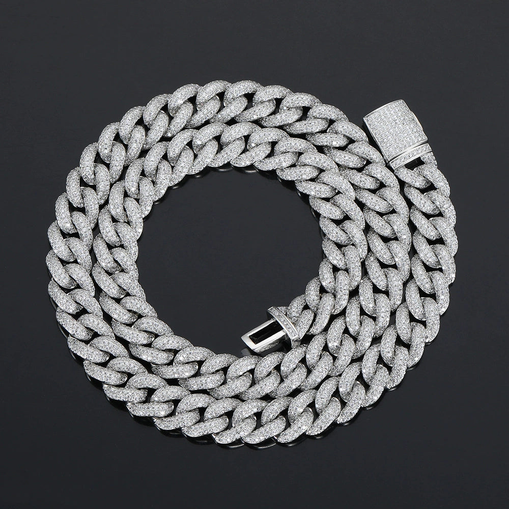 Zircon Cuban Necklace – Stylish & Sparkly Jewelry for Men & Women