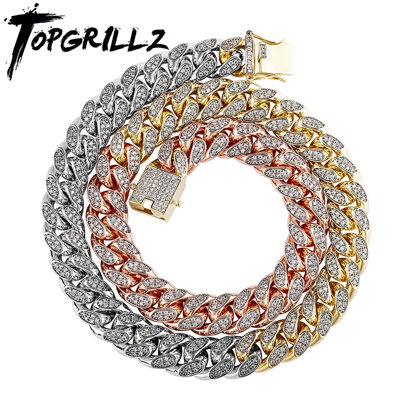 Men’s Cuban Star Necklace – Hip-Hop Zircon Chain