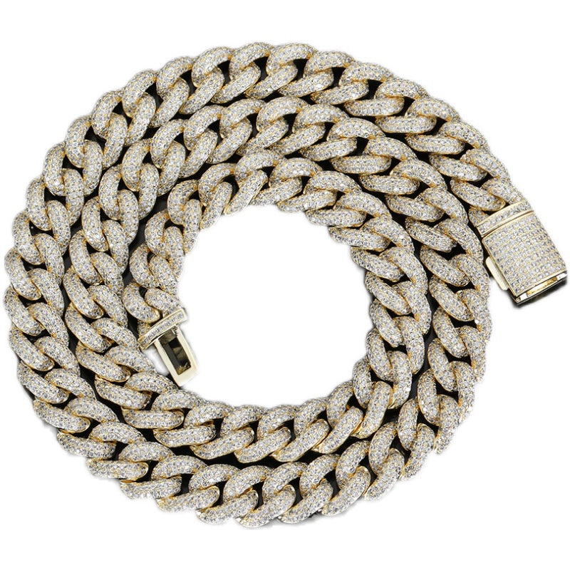 Zircon Cuban Necklace – Stylish & Sparkly Jewelry for Men & Women