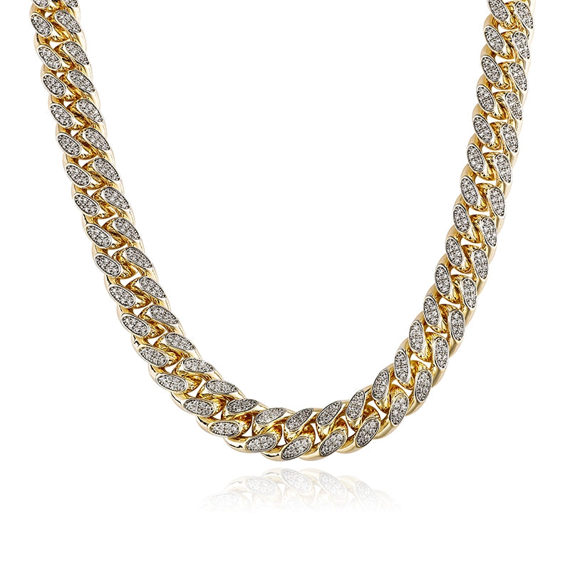 Men’s Cuban Star Necklace – Hip-Hop Zircon Chain