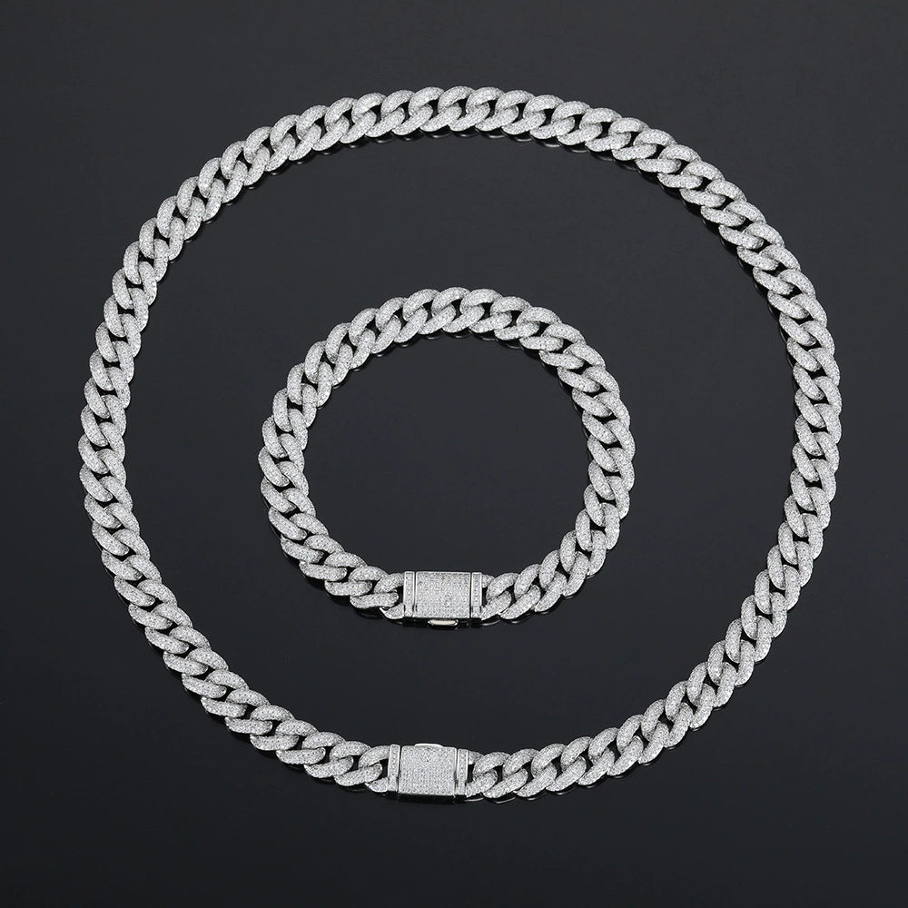 Zircon Cuban Necklace – Stylish & Sparkly Jewelry for Men & Women