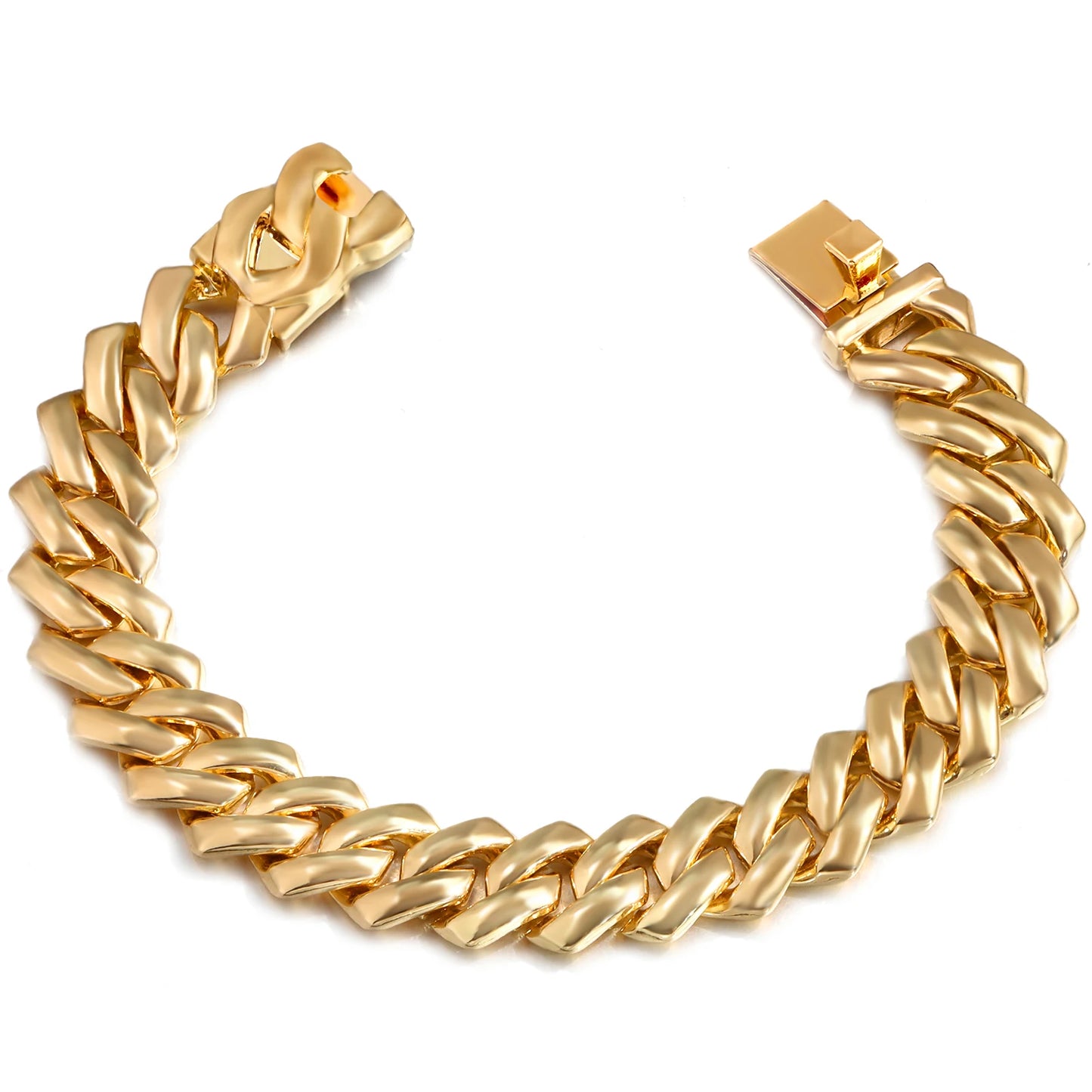 Women’s 14MM Cuban Link Choker – Rhinestone Bling Miami Chain