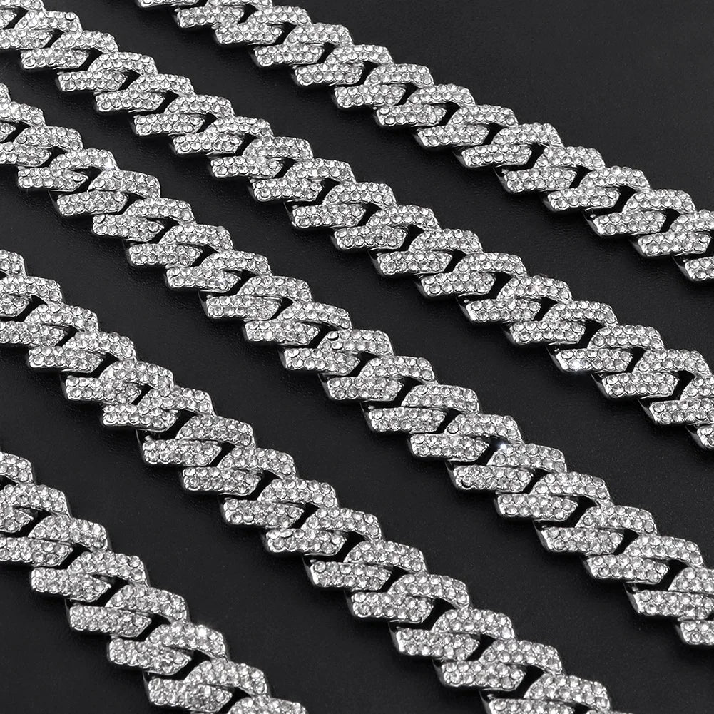 14MM Iced Out Cuban Link Chain – Bling Miami Necklace for Men & Women