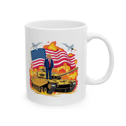 Trump 45 47 Ceramic Mug, Trump 2024, Trump 45/47 MAGA Legacy, 45 47 American President, Trump For President 2024