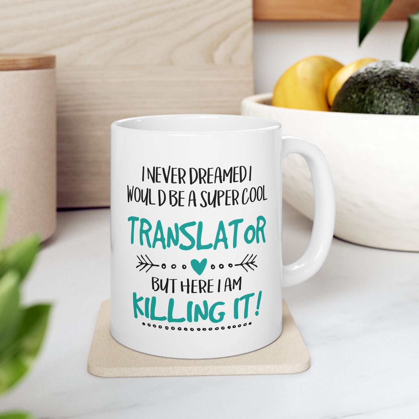 Personalized Quote Coffee Cup, Cool Ceramic 5 (11oz, 15oz) Drinkware, High-Quality Trendy Mug, Stylish Unique Gift Idea for coffee Lover