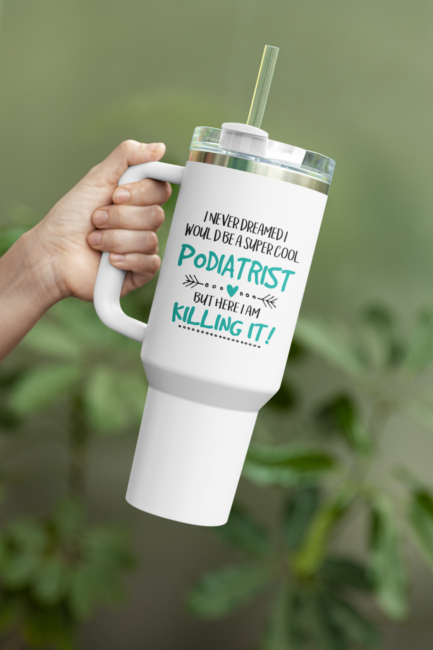 Proud Podiatrist Drinkware, Podiatrist Travel Mug, Humor Medical Travel Cup,  Customized Durable 20oz Gift Mug, Unique Medical Gift