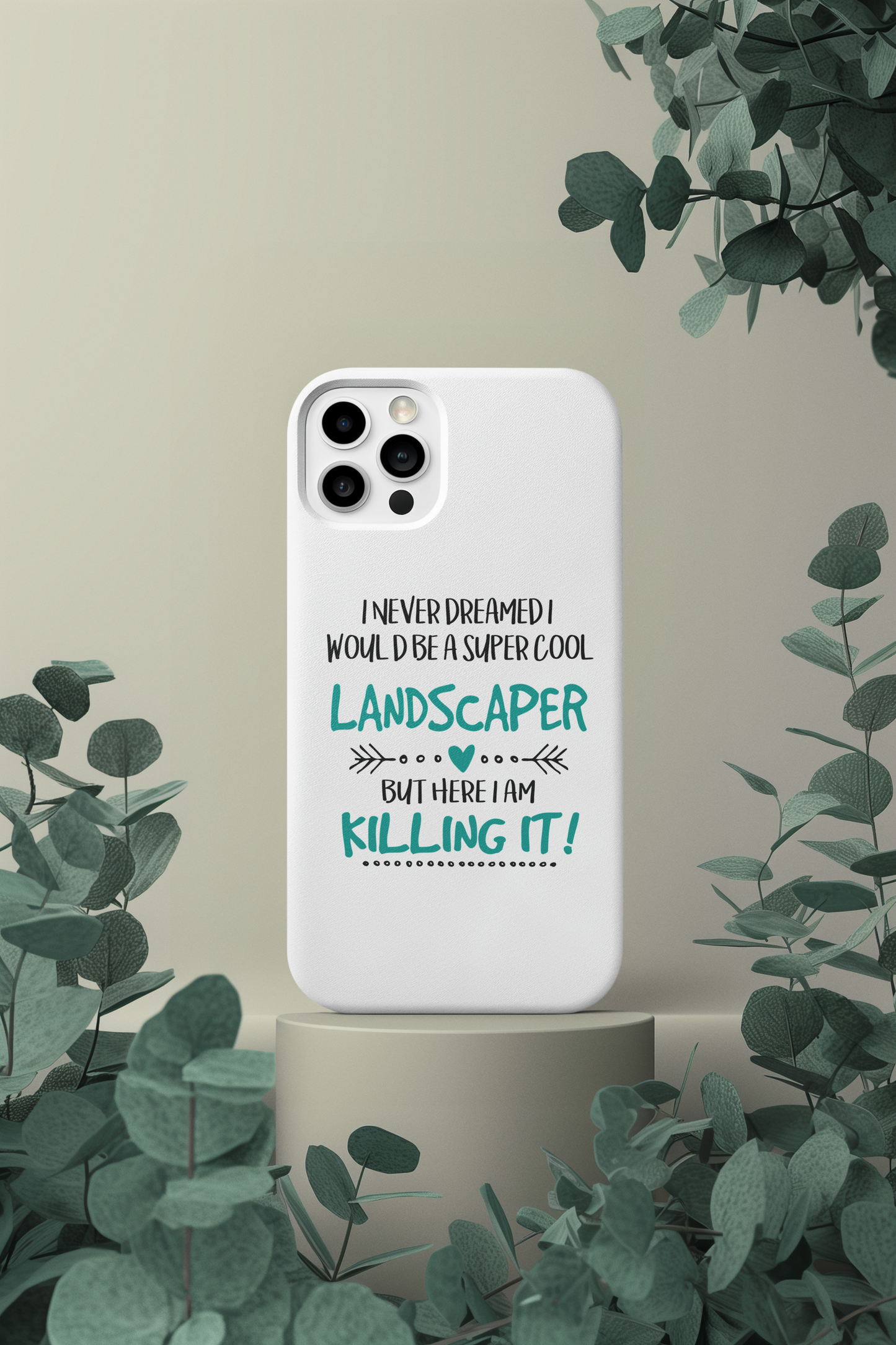 Custom Phone Skin, Unique Landscaper Gift, Custom Phone Decal, Trendy Phone Protector, Durable Phone Cover.