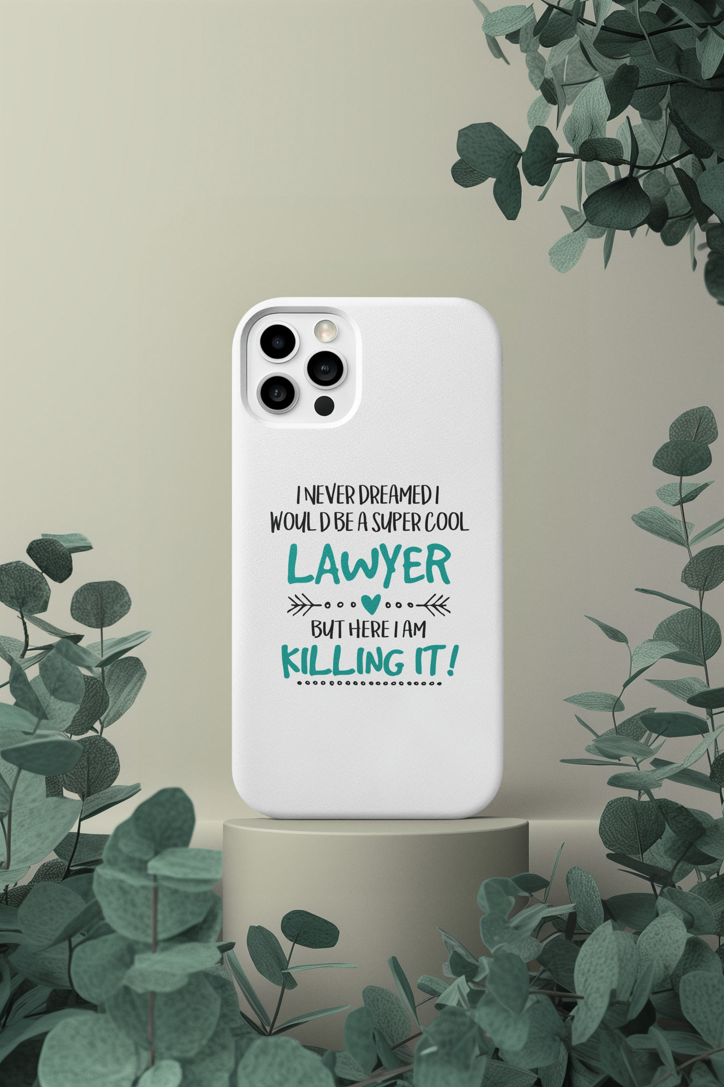 Personalized Legal Profession Phone Case, Lawyer Quote Phone Skin, Unique Gift Idea For Lawyers, Trendy Legal Phone Quote  Accessory