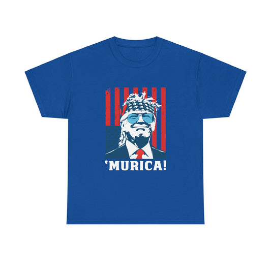 Trump Murica - Bold Patriotic Graphic Tee,  Trump 2024 Shirt, Pro America Shirt, Conservative Gift, Trump 2024 Election Shirt