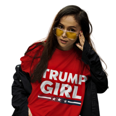 Trump Girl T-Shirt, Support Trump, Patriotic Apparel, Conservative Gift, Election Campaign Gift, Trump 2024 Election Shirt, Donald Trump 2024 Shirt