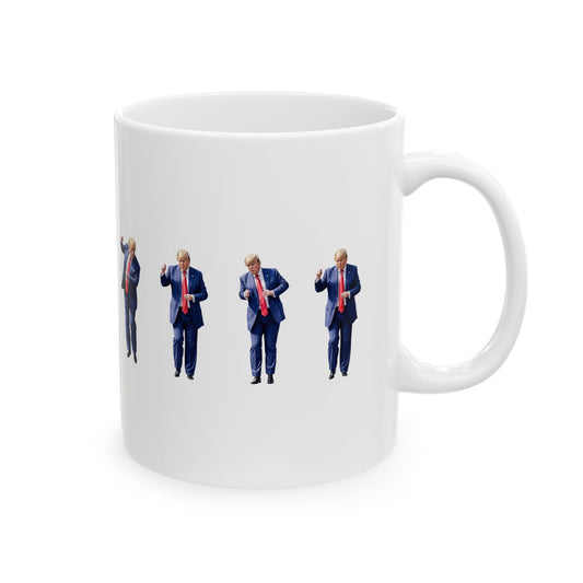 Trump Dance 2024 - President Trump Ceramic Mug, Trump USA Gift 2024, Trump 2024 Ceramic Mug,  Pro Trump Ceramic Mug,  Pro America Ceramic Mug,  Republican Ceramic Mug