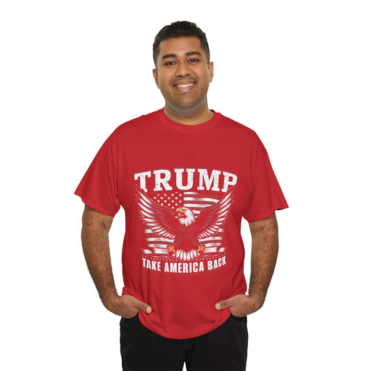 Retro US Flag Trump Take America Back Tshirt, The Return Tee, Trump 2024 Shirt, Trump 2024 Election Shirt, Conservative Gift, Patriotic Gift For Election