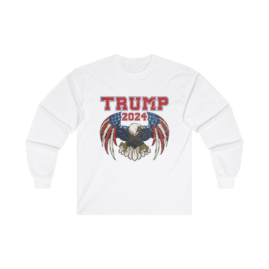 Trump for President 2024 I Pro trump 2024 long sleeve tee I Pro American long sleeve tee, Trump makes America great again