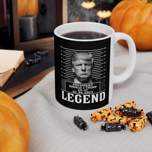 Donald Trump mug, Coffee mug, Trump coffee mug, Trump 45 47 Ceramic Mug,  Trump 2024, Trump 45/47 MAGA Legacy, 45 47 American President, Trump For President 2024